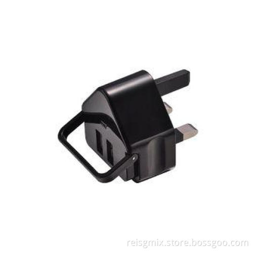 3 Pin British Plug Double Usb a Socket 1.6Amp,100 - 240v Wa
